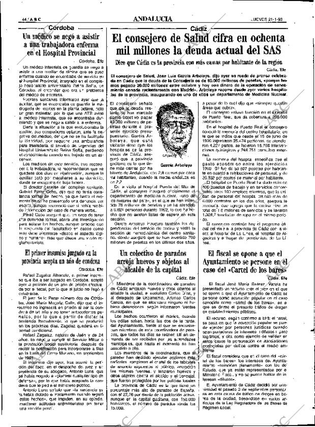 ABC SEVILLA 21-01-1993 página 44