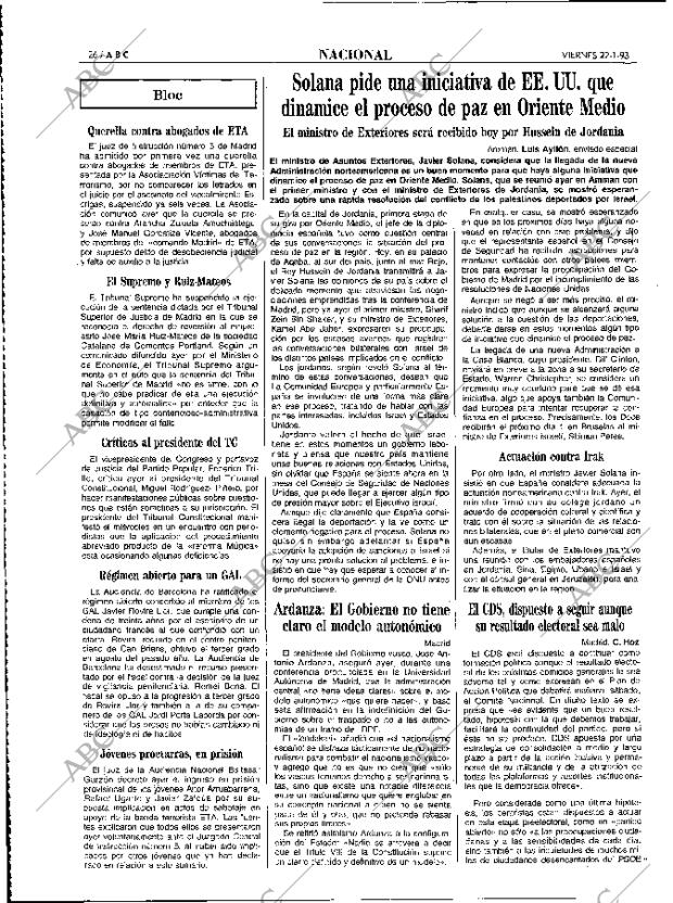 ABC MADRID 22-01-1993 página 26