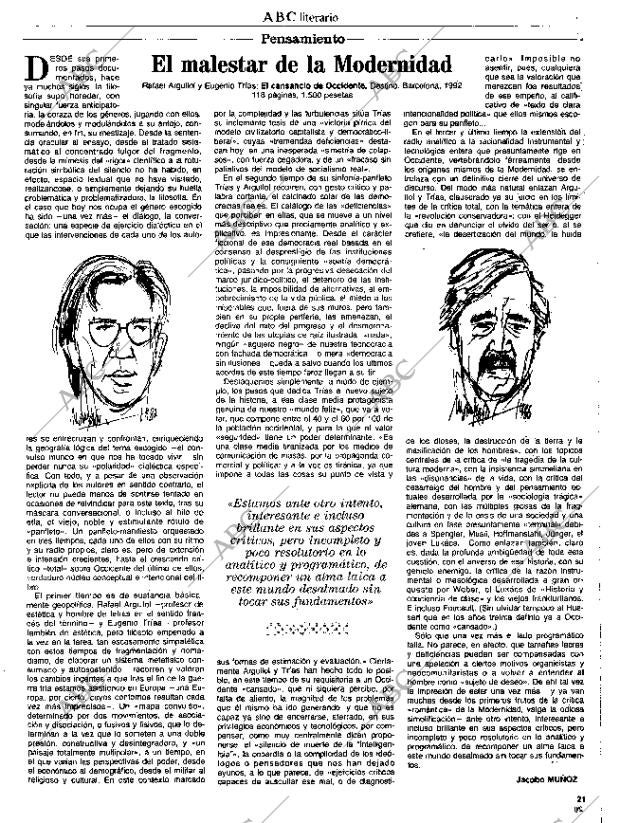 CULTURAL MADRID 22-01-1993 página 21