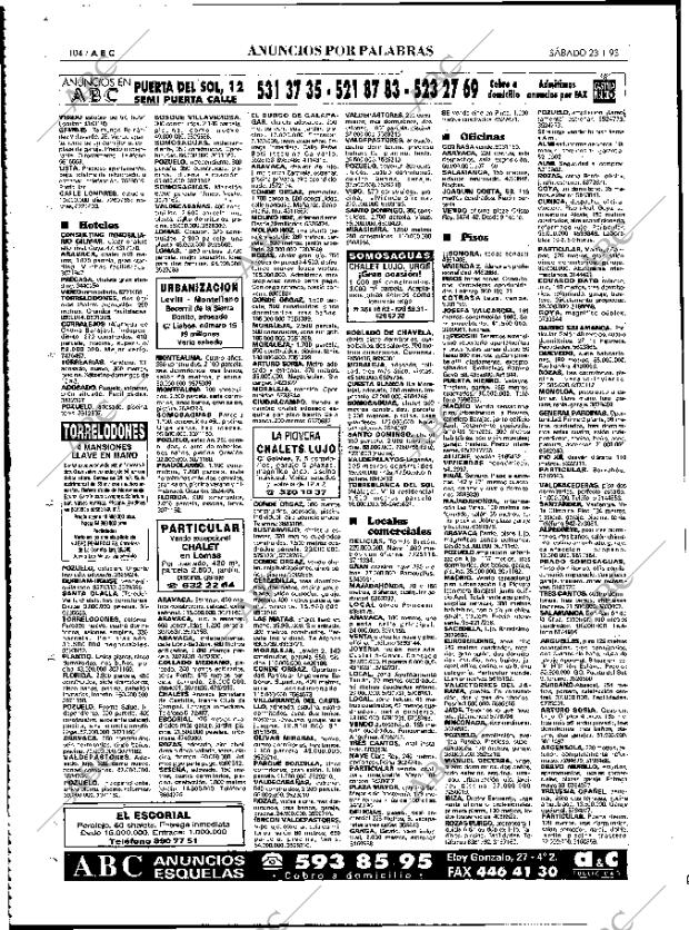 ABC MADRID 23-01-1993 página 104