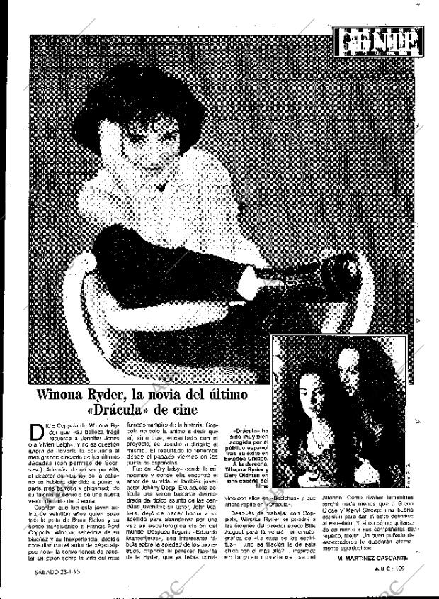 ABC MADRID 23-01-1993 página 109