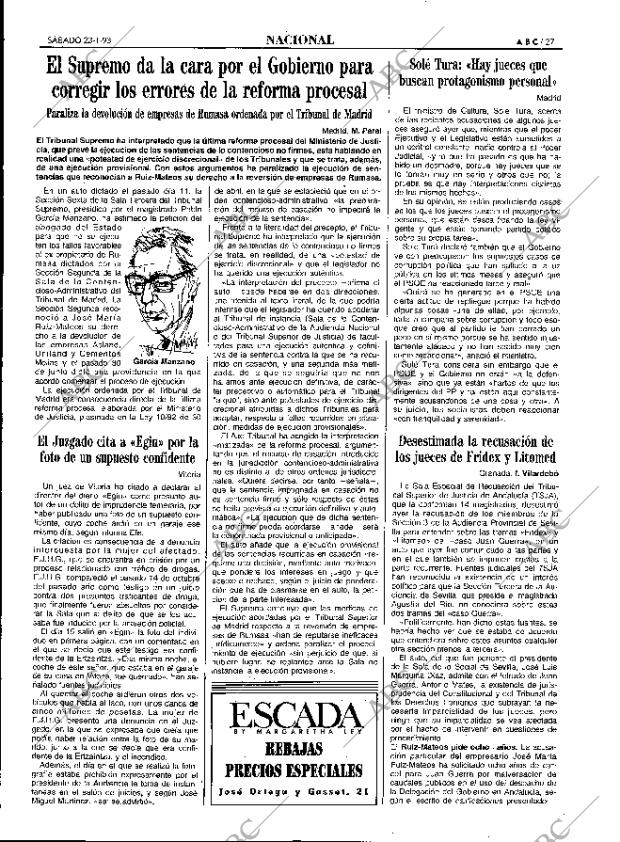 ABC MADRID 23-01-1993 página 27