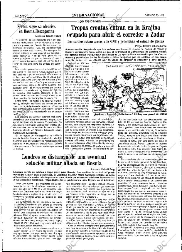 ABC MADRID 23-01-1993 página 32