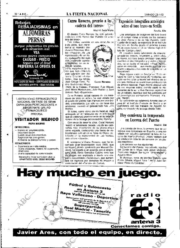 ABC MADRID 23-01-1993 página 82