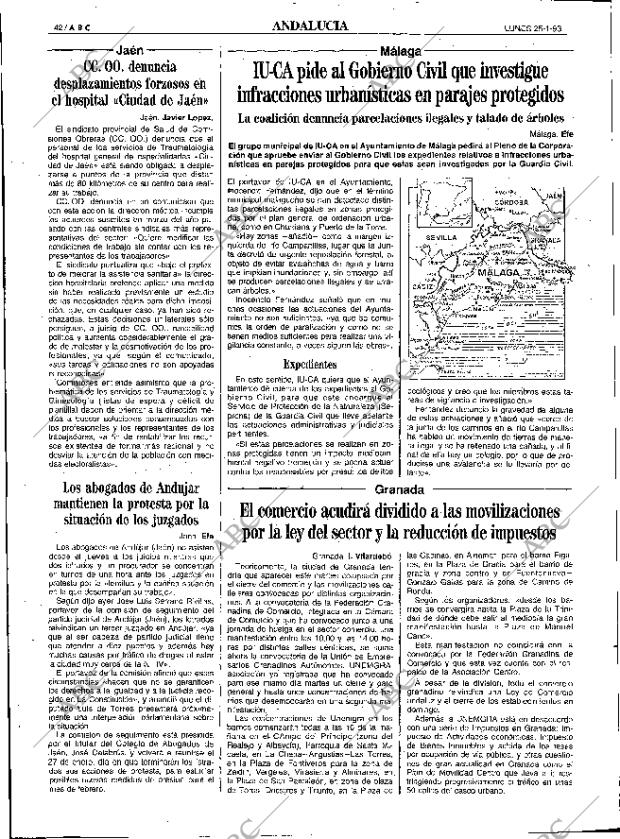ABC SEVILLA 25-01-1993 página 42