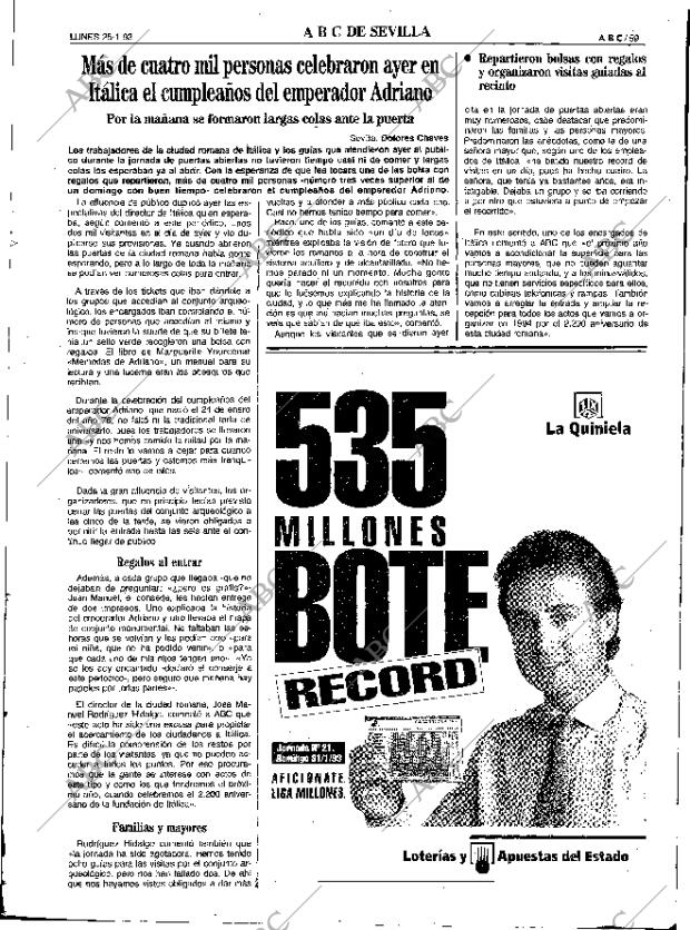ABC SEVILLA 25-01-1993 página 59
