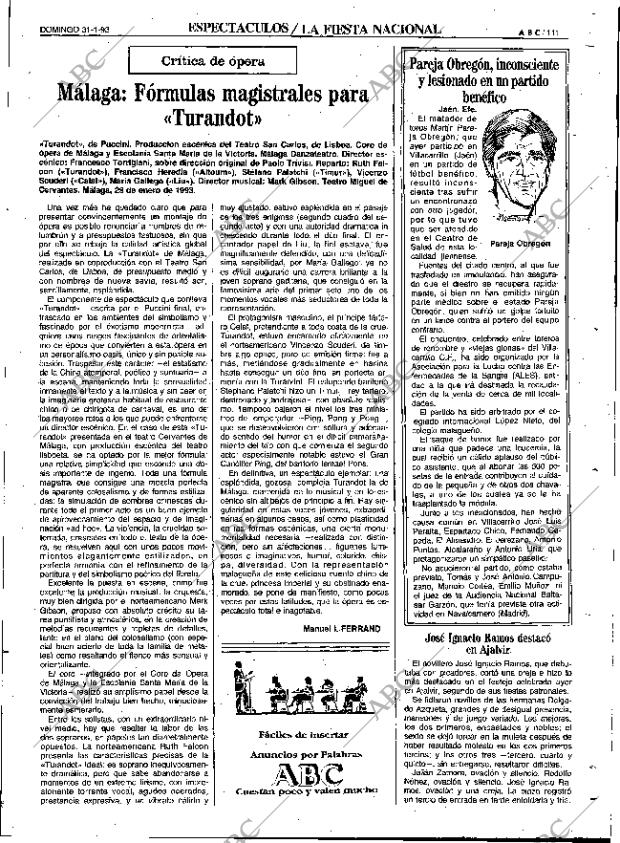 ABC SEVILLA 31-01-1993 página 111