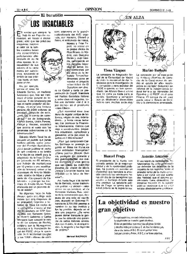 ABC SEVILLA 31-01-1993 página 22