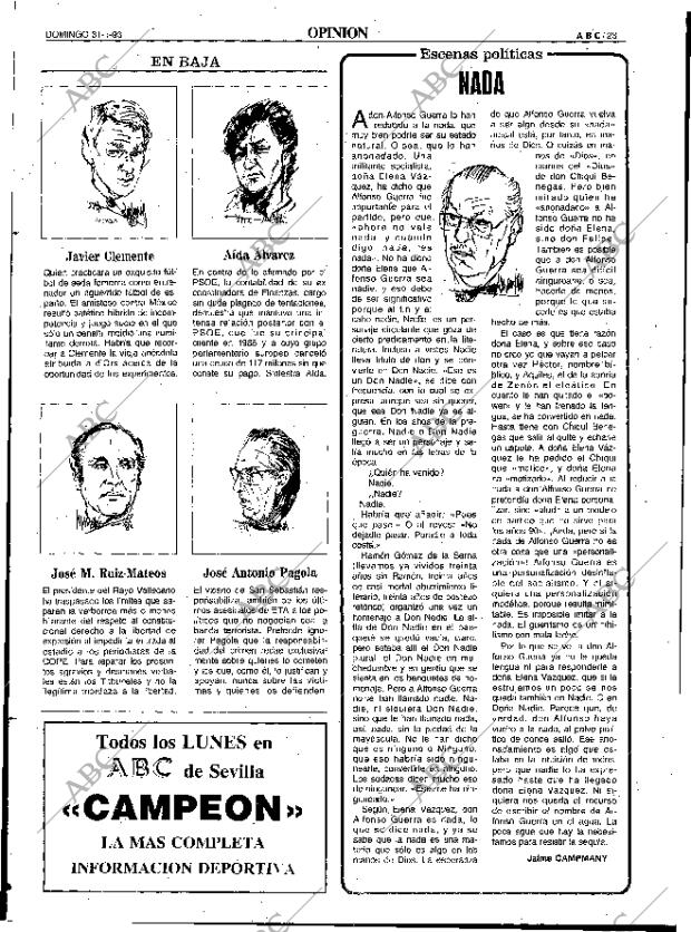 ABC SEVILLA 31-01-1993 página 23