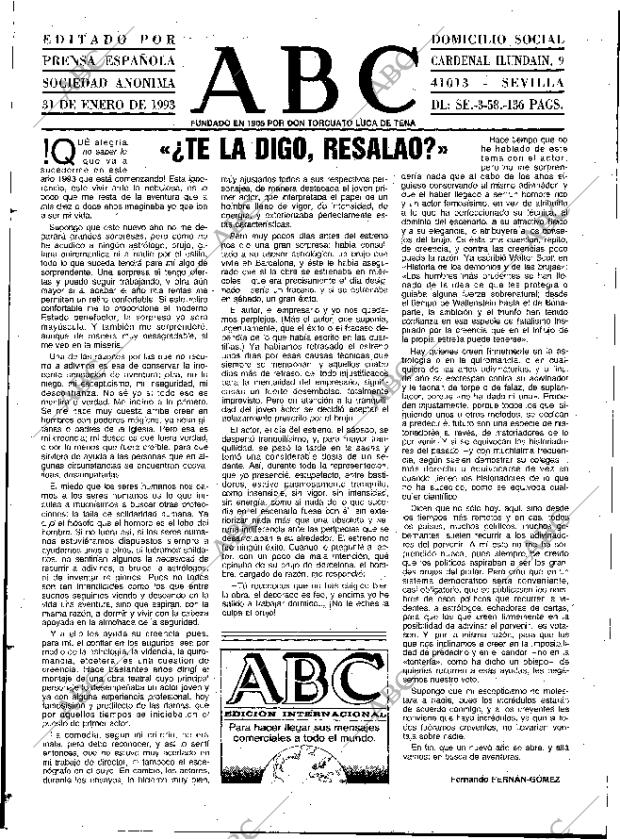 ABC SEVILLA 31-01-1993 página 3