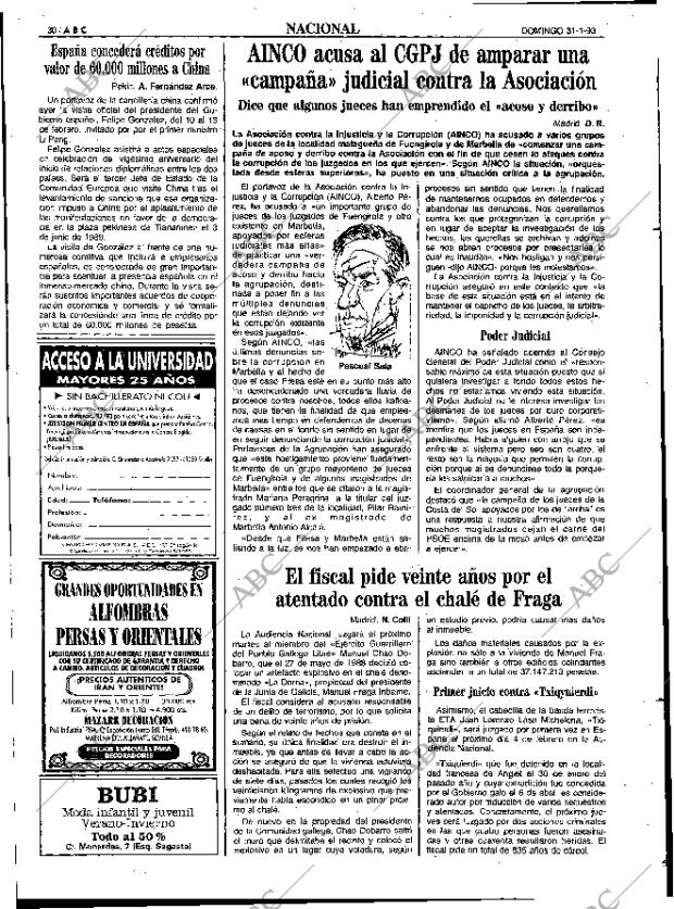 ABC SEVILLA 31-01-1993 página 30