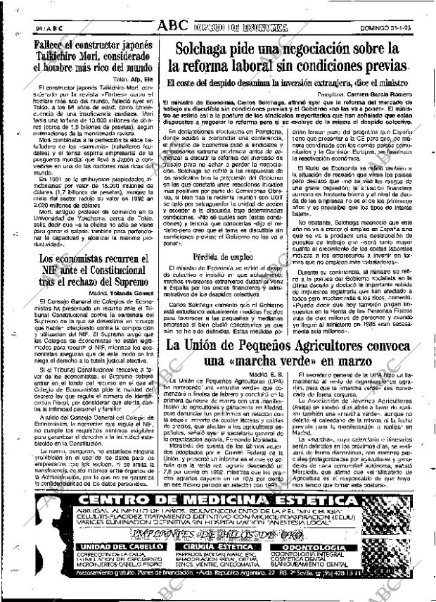ABC SEVILLA 31-01-1993 página 94