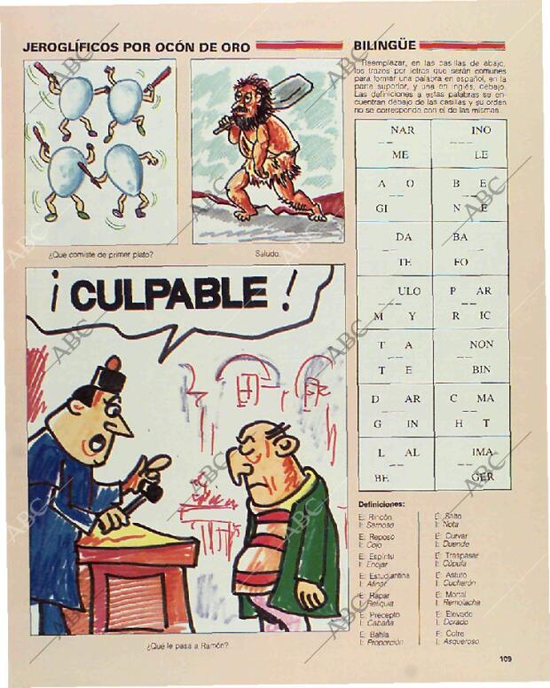 BLANCO Y NEGRO MADRID 31-01-1993 página 109