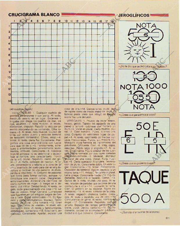 BLANCO Y NEGRO MADRID 31-01-1993 página 111