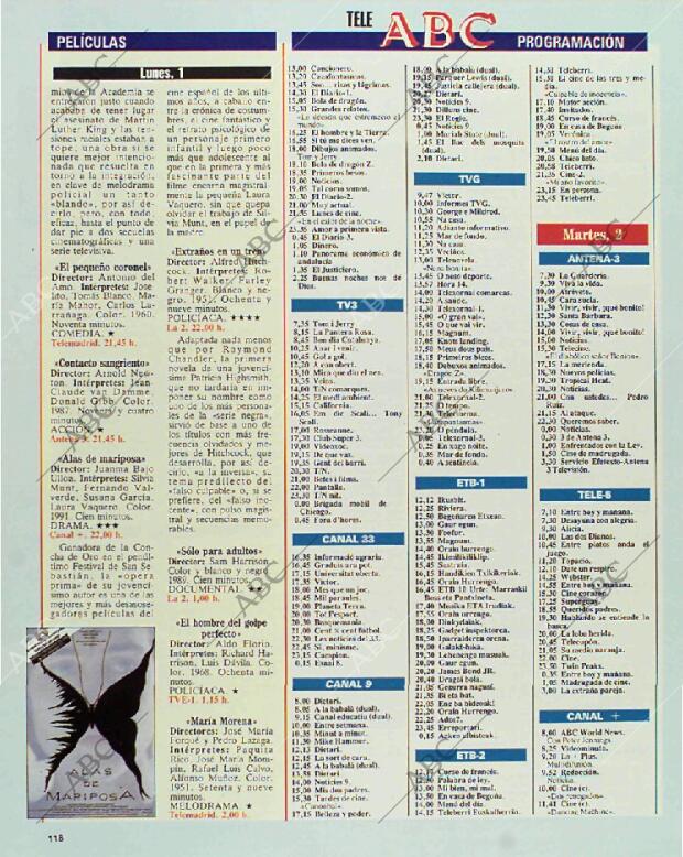 BLANCO Y NEGRO MADRID 31-01-1993 página 118