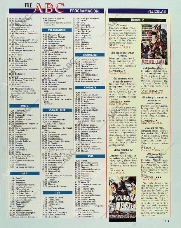 BLANCO Y NEGRO MADRID 31-01-1993 página 119