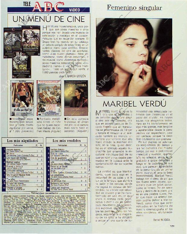 BLANCO Y NEGRO MADRID 31-01-1993 página 129