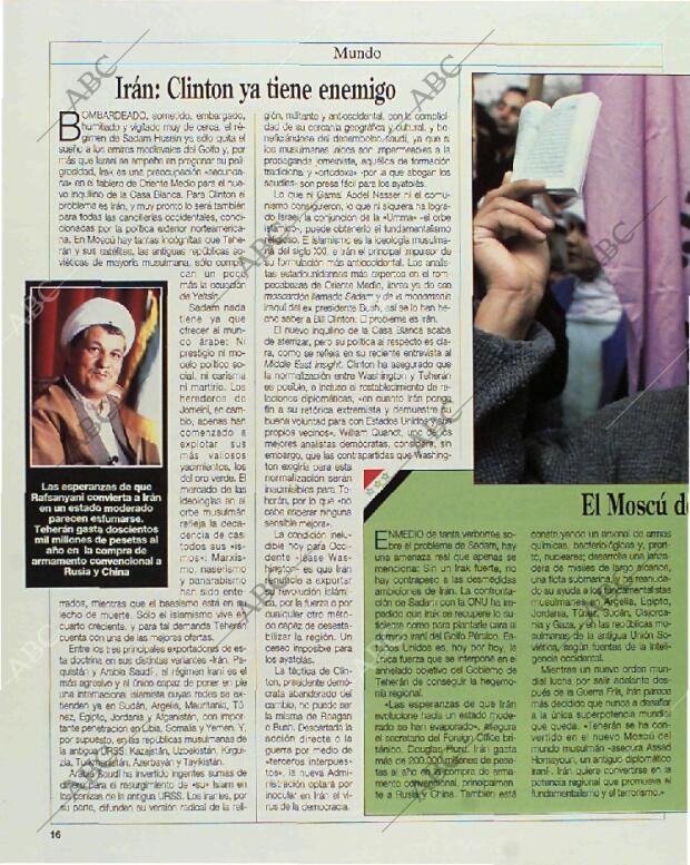 BLANCO Y NEGRO MADRID 31-01-1993 página 16