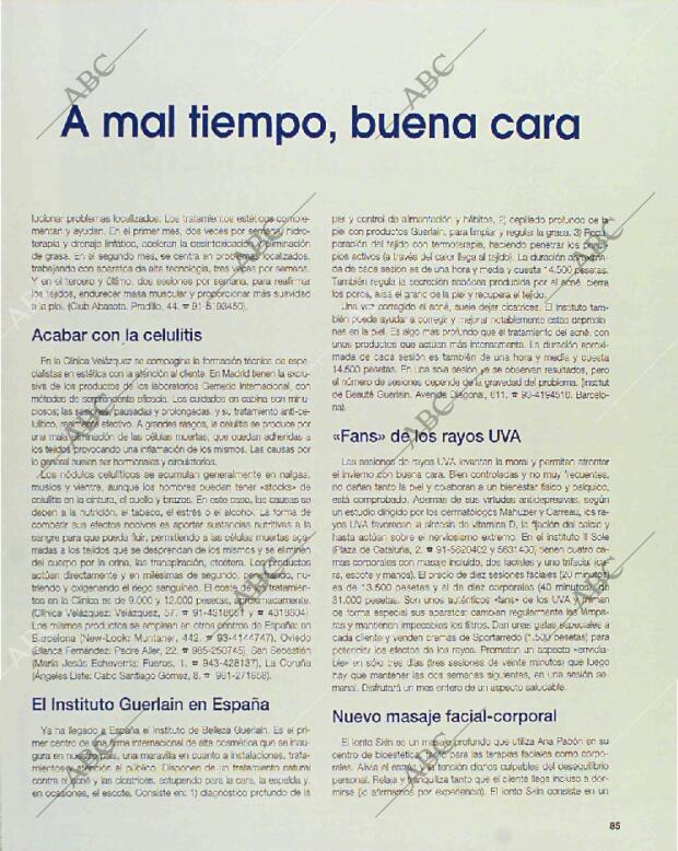 BLANCO Y NEGRO MADRID 31-01-1993 página 85