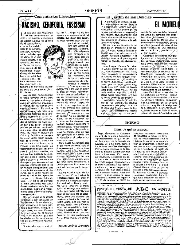 ABC MADRID 02-02-1993 página 20
