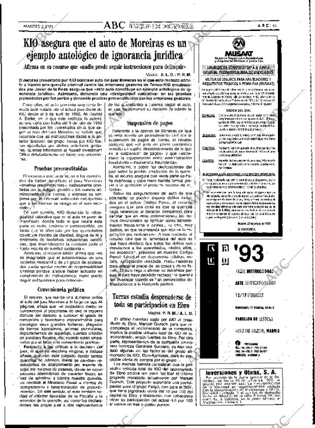 ABC MADRID 02-02-1993 página 41