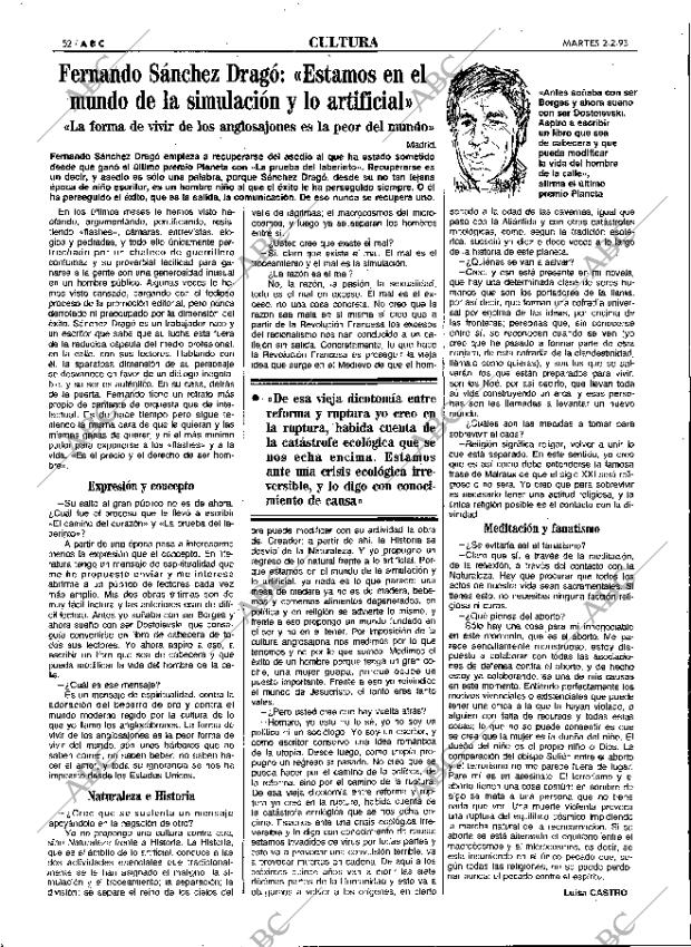 ABC MADRID 02-02-1993 página 52