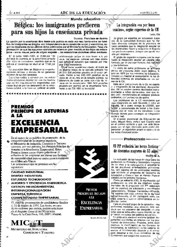 ABC MADRID 02-02-1993 página 72