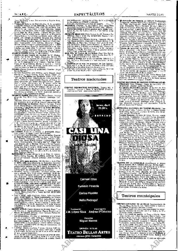ABC MADRID 02-02-1993 página 94