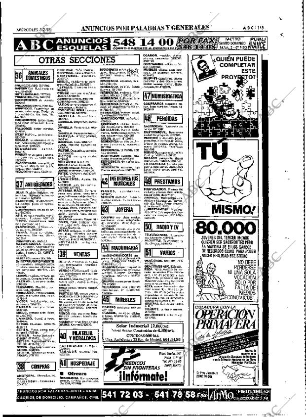 ABC MADRID 03-02-1993 página 115