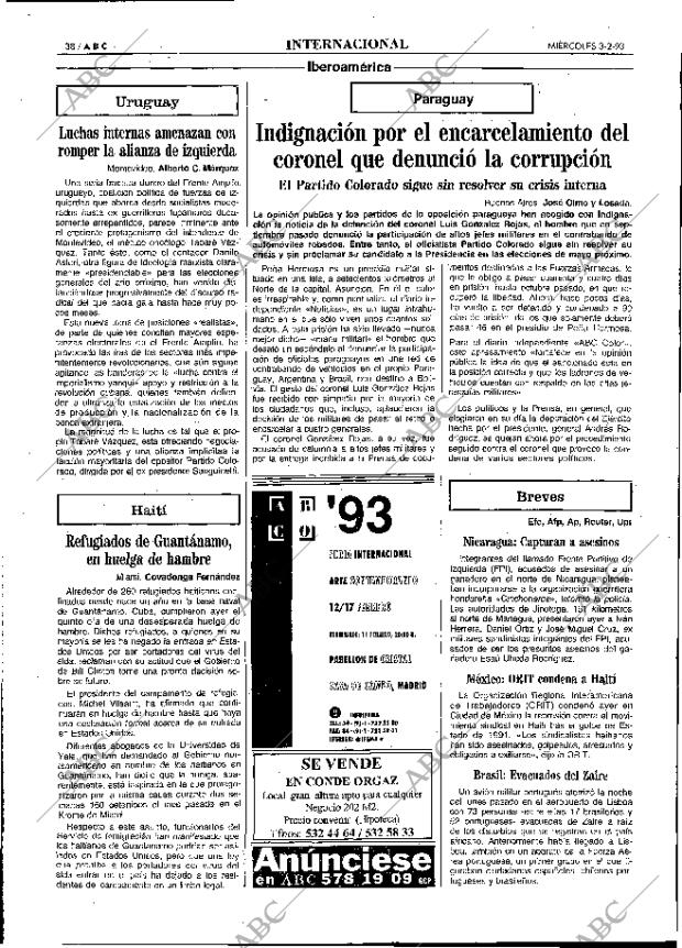 ABC MADRID 03-02-1993 página 38