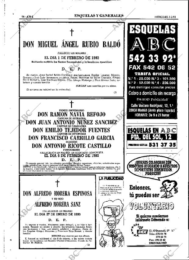 ABC MADRID 03-02-1993 página 98