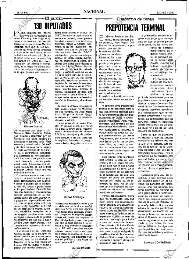 ABC SEVILLA 04-02-1993 página 28