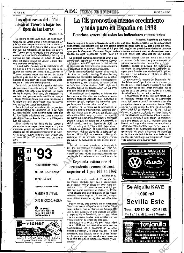 ABC SEVILLA 04-02-1993 página 70