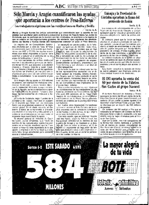 ABC SEVILLA 05-02-1993 página 41