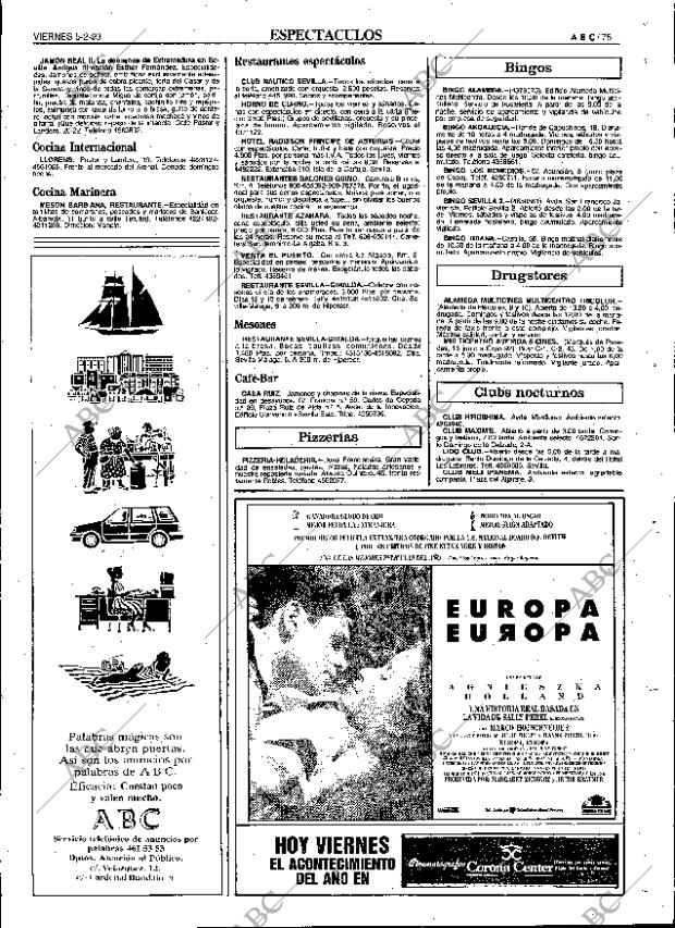 ABC SEVILLA 05-02-1993 página 75