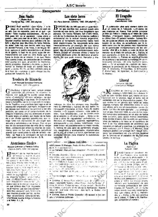 CULTURAL MADRID 05-02-1993 página 22