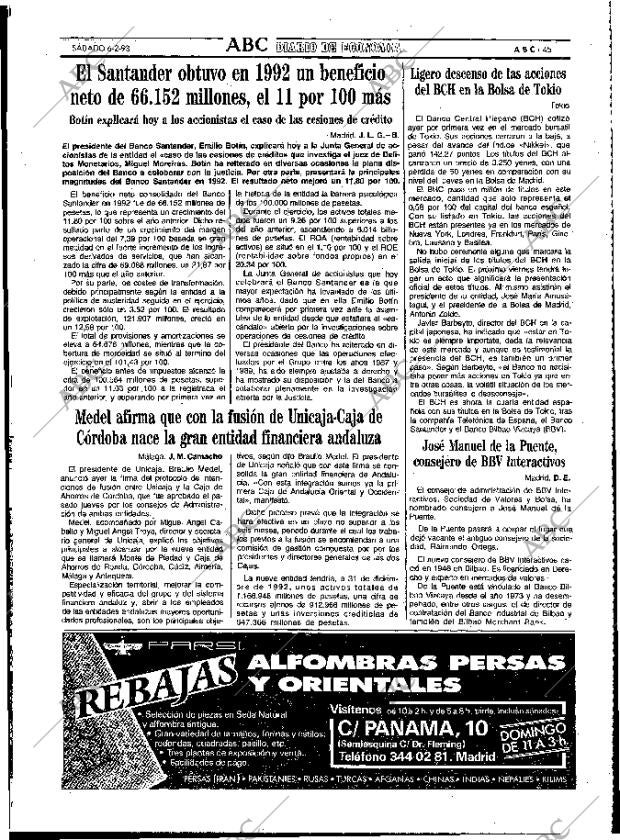 ABC MADRID 06-02-1993 página 45
