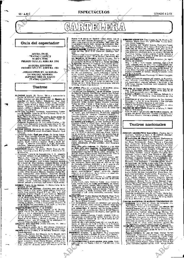 ABC MADRID 06-02-1993 página 90