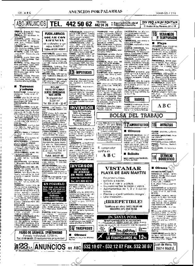 ABC MADRID 07-02-1993 página 128