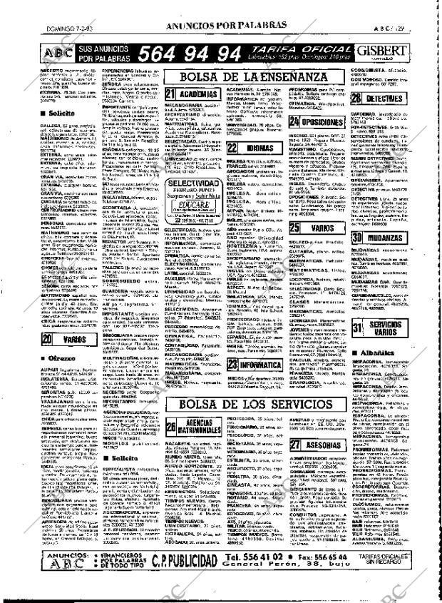ABC MADRID 07-02-1993 página 129