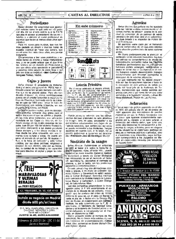 ABC MADRID 08-02-1993 página 18