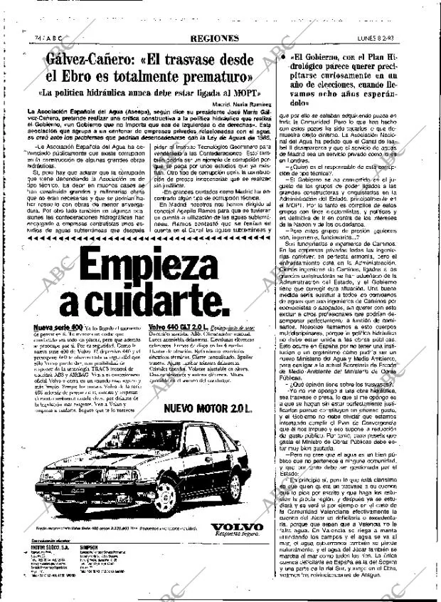 ABC MADRID 08-02-1993 página 74