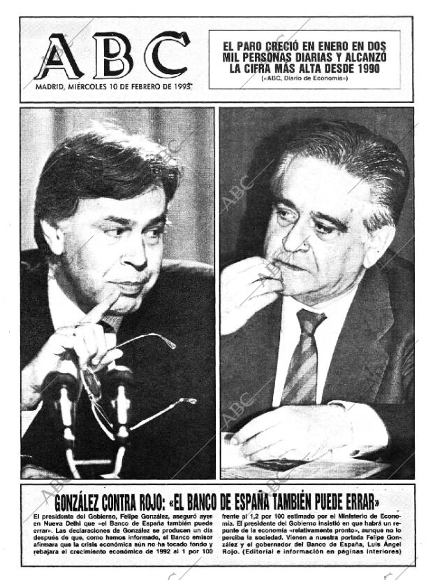 ABC MADRID 10-02-1993 página 1