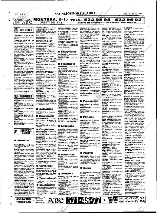 ABC MADRID 10-02-1993 página 108