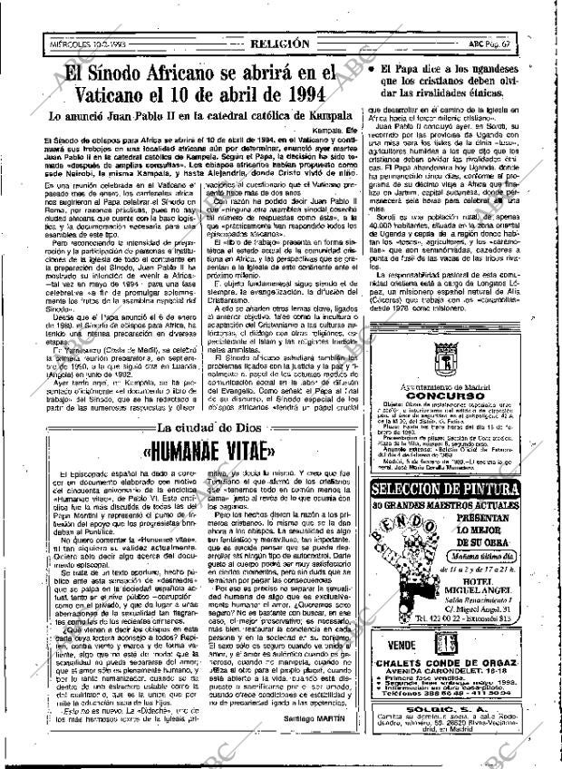 ABC MADRID 10-02-1993 página 67