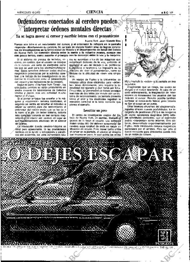 ABC MADRID 10-02-1993 página 69