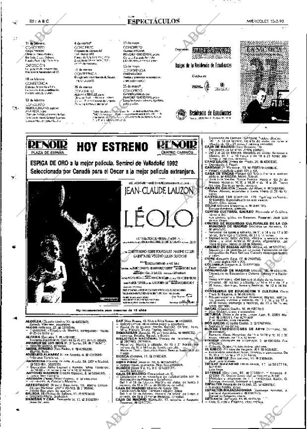 ABC MADRID 10-02-1993 página 88