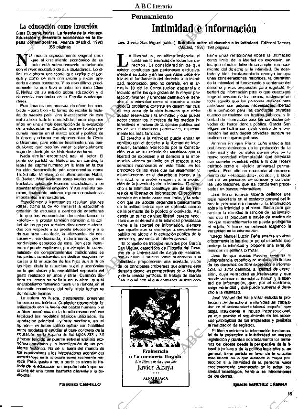 CULTURAL MADRID 12-02-1993 página 15