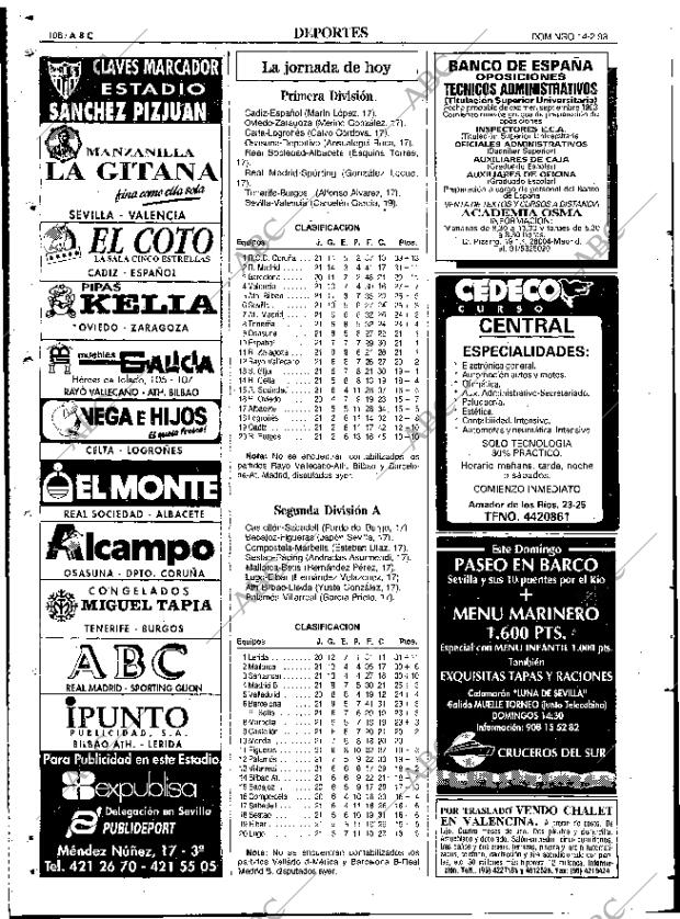 ABC SEVILLA 14-02-1993 página 106