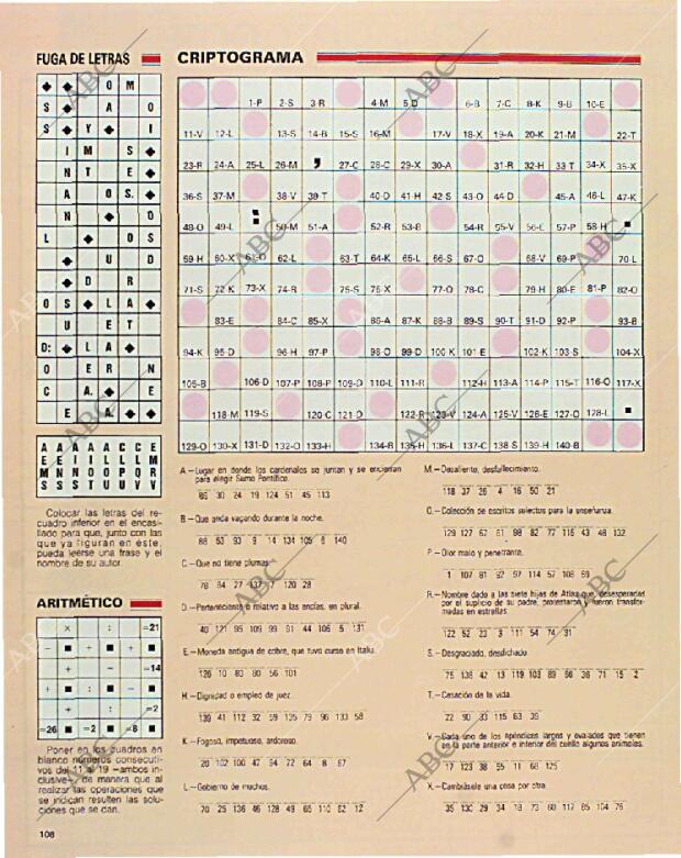 BLANCO Y NEGRO MADRID 14-02-1993 página 108